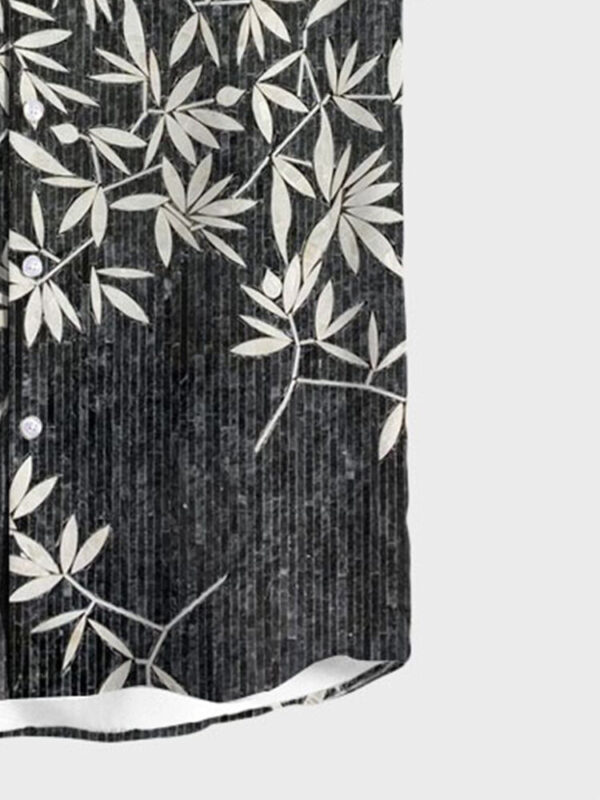 leaf print shirt for men - summer fashion