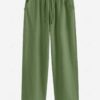 Green Linen Pants