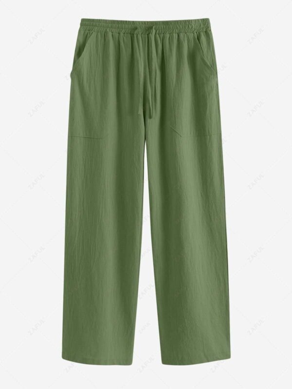 Green Linen Pants