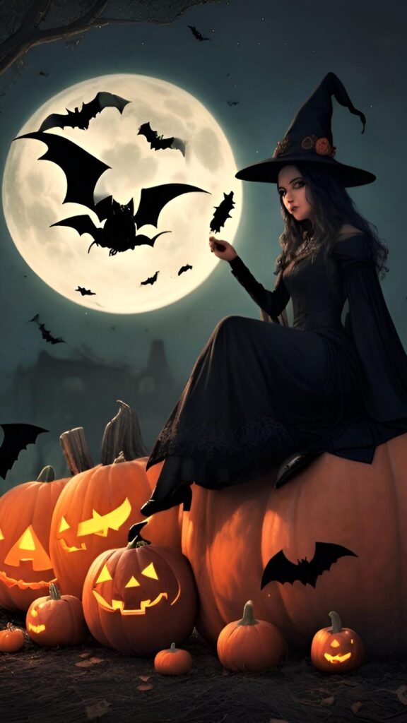 11. Halloween witch wallpaper-iPhone wallpaper