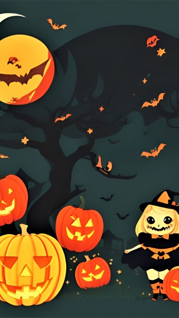 15. retro halloween spooky IPhone wallpaper-iPhone wallpaper