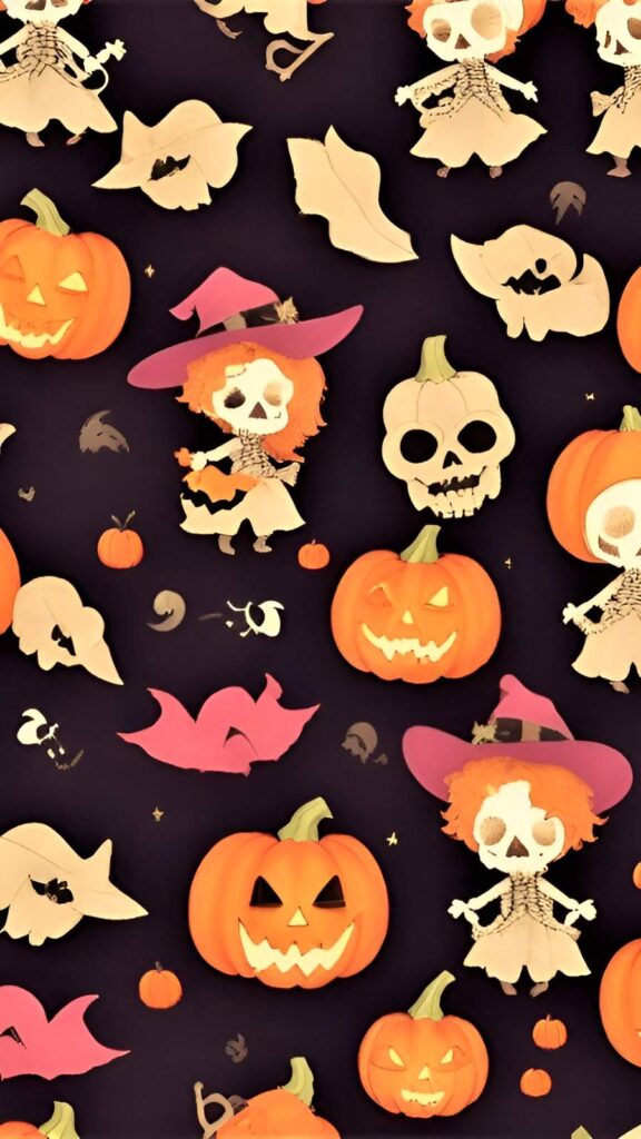 16. spooky halloween background-iPhone wallpaper