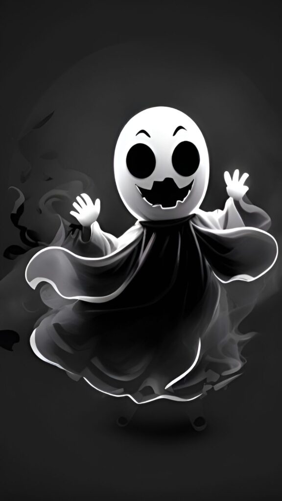 2. boo ghost halloween 2024-iPhone wallpaper