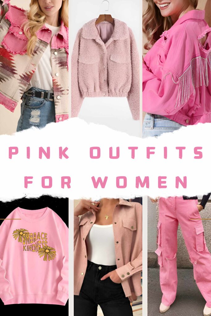 Pink Outfits for Women - Christmas outfits - College fits