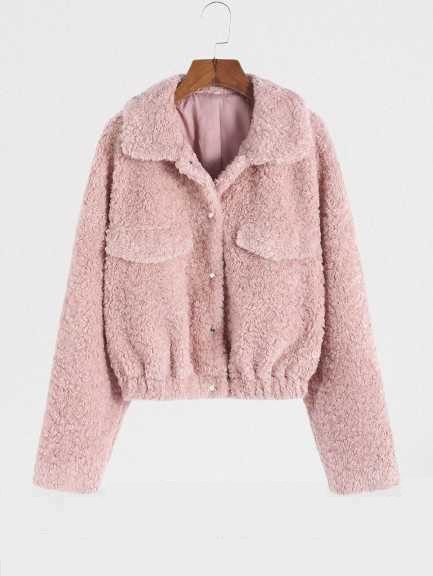 faux fur jacket for women - warm winter jacket women