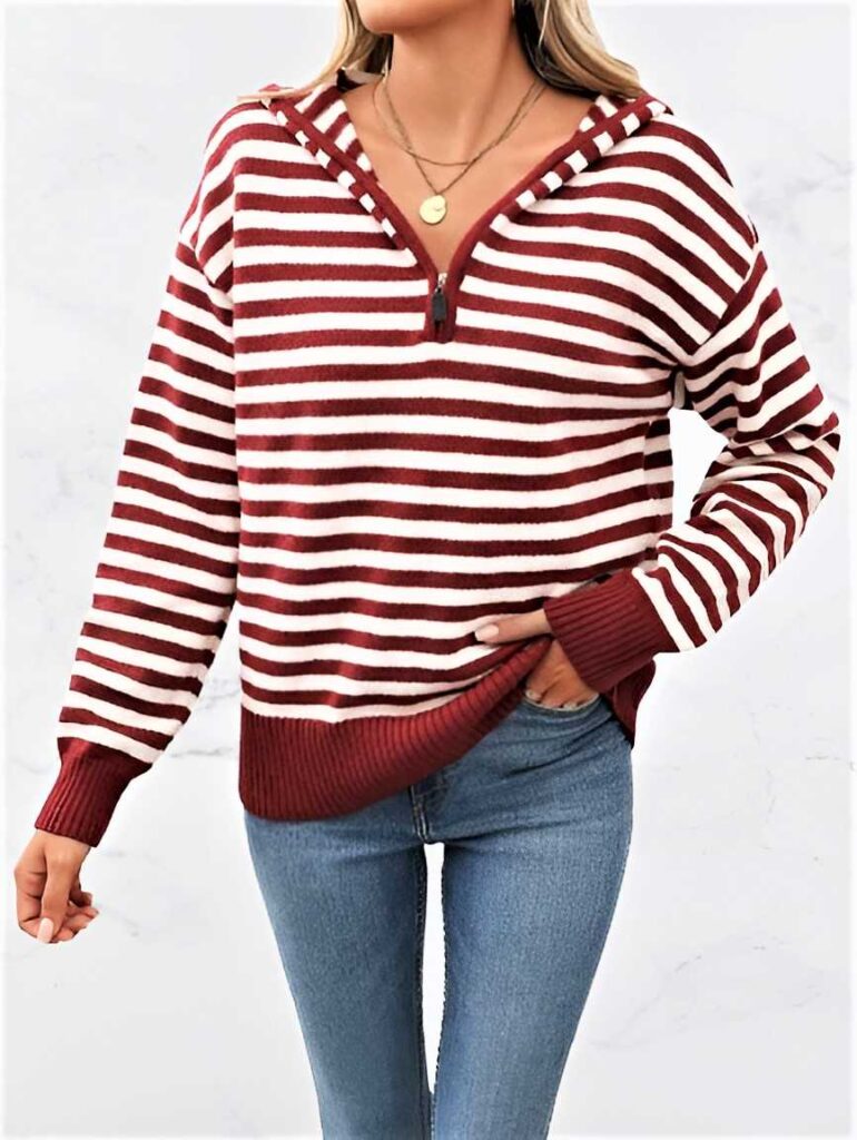 red white hoodie christmas - red white sweater for women