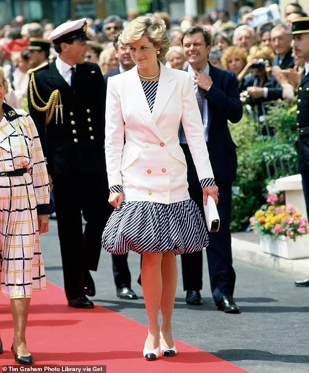 Princess Diana in Bubble Skirt at Cannes 1987