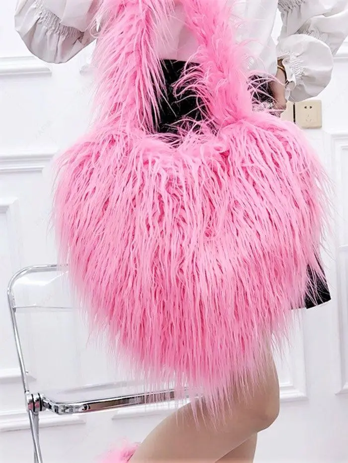 1-Bright-pink-Shoulder-Bag-heart-shaped